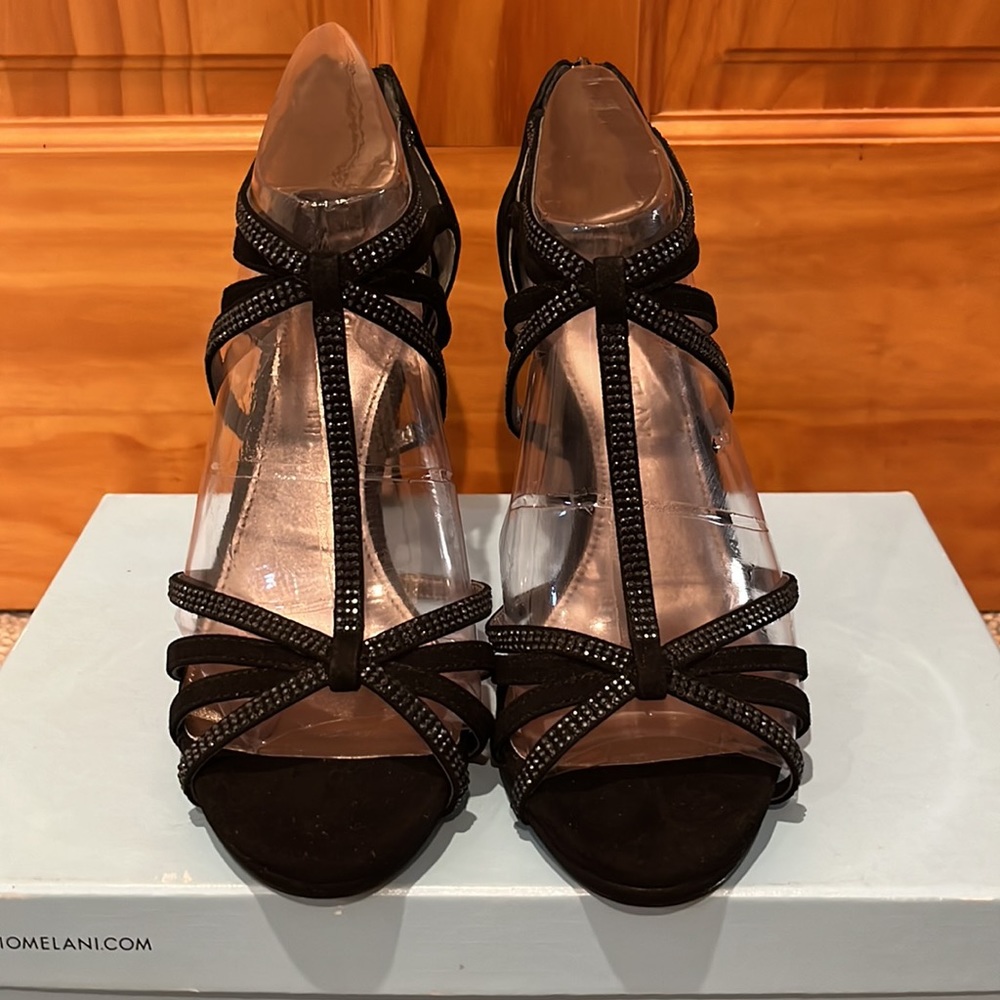 Antonio Melani Irina004 Black Suede Heels - Picture 2 of 11